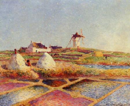 unknow artist Landscape with Mill near the Salt Ponds